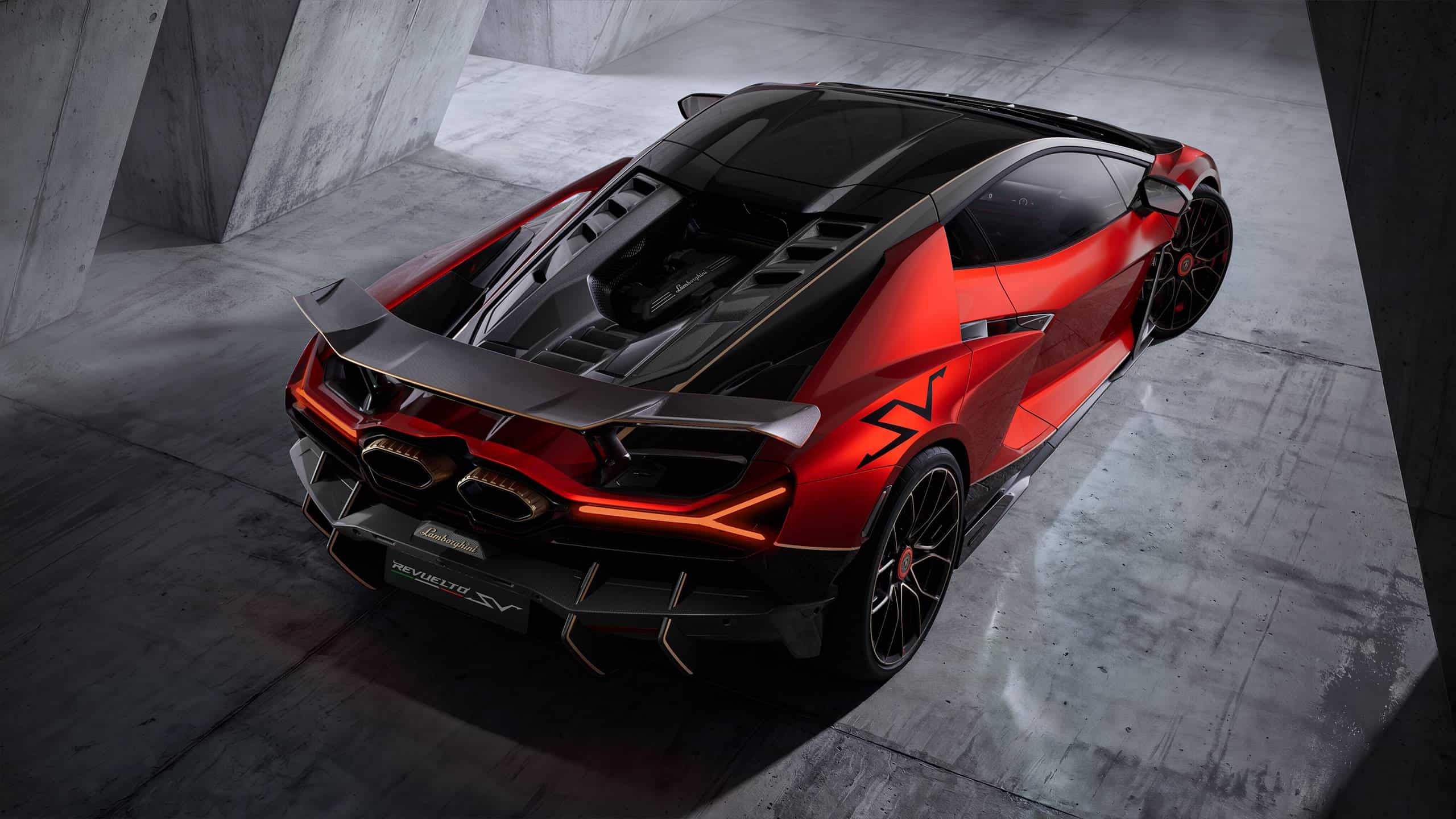 Lamborghini Revuelto SV rear three-quarter view